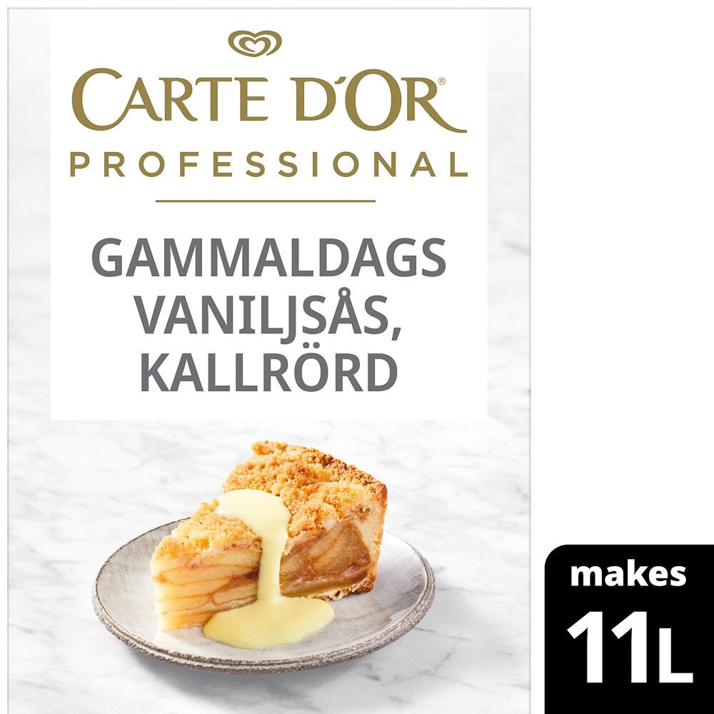 CARTE D'OR Vaniljsås, Gammaldags 1 x 1,6 kg - CARTE D'OR Gammeldags Vaniljsås – för smidig prepp, klassisk smak och pålitligt resultat!